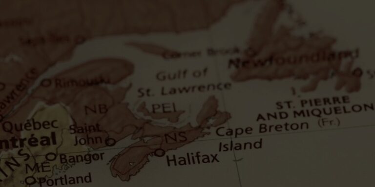 Map of Atlantic Canada